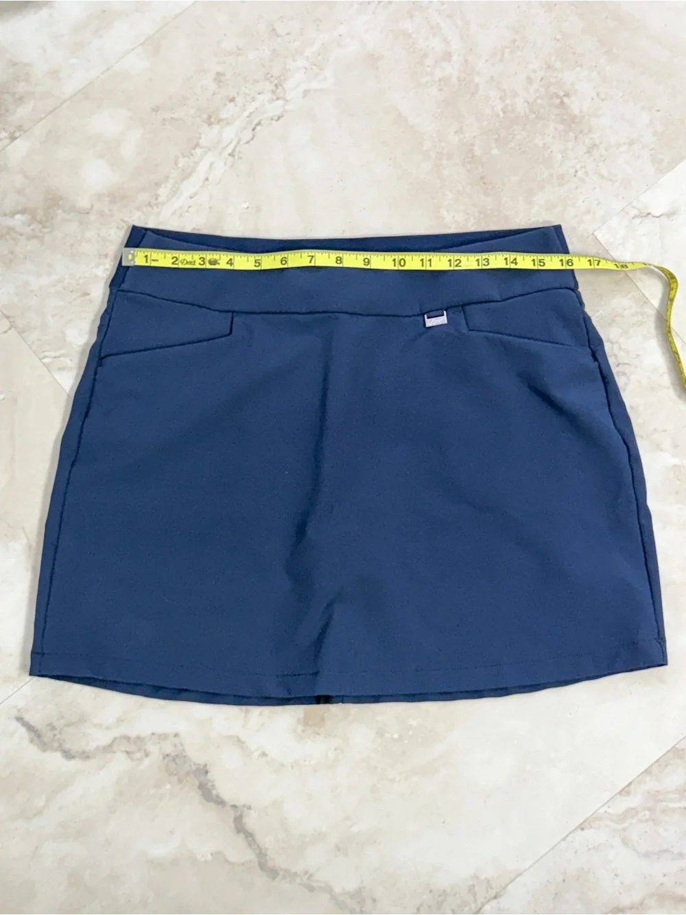 Greg Norman Play Dry Navy Blue Golf Skort Built In Shorts Women’s M Athleisure